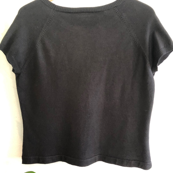 Apostrophe, Sz L Black Sweater Top - Picture 2 of 3